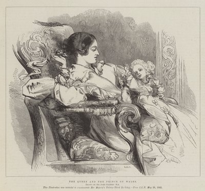 The Queen and the Prince of Wales by John Gilbert